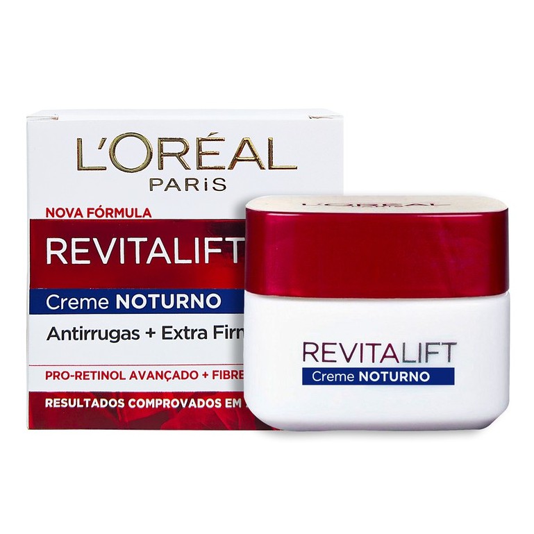 Creme Facial Antirrugas Revitalift Noturno Loréal Paris 49g - 1 Unidade