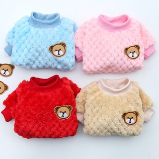 Roupas De Inverno Camisola Para Cães Pequenos E Médios De Estimação Rosa Push Cute Plush Yorkshire Terrier Dog Accessories Cat
