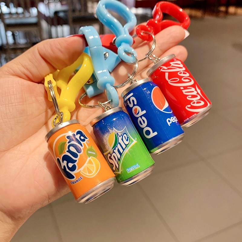 Chaveiro De Desenho Pepsi, coca cola Animado Pingente chaveiro Para Mochila