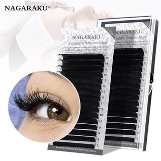 NAGARAKU Fast Ship 16 linhas / caixa 7 ~ 25mm mix premium natural vison sintético extensão de cílios maquiagem maquiagem cilios