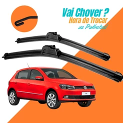 Par Palheta Limpador Parabrisa Vw Gol Saveiro G6 2015 2016 2017 2018 2019 Modelo Encaixe Gancho