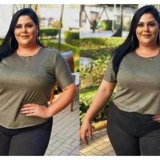 KIT 2 BLUSINHAS de manga FEMININA SUEDE TAMANHOS GRANDES PLUS G1-G2-G3 COM FRETE GRÁTIS ❤