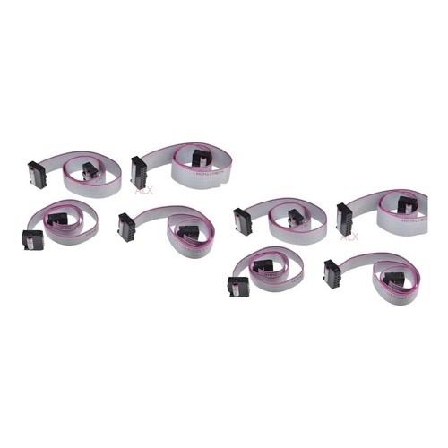 4 Pcs Cabo Flat 16 Vias Awg 28 Para Painel Led 17 Cm