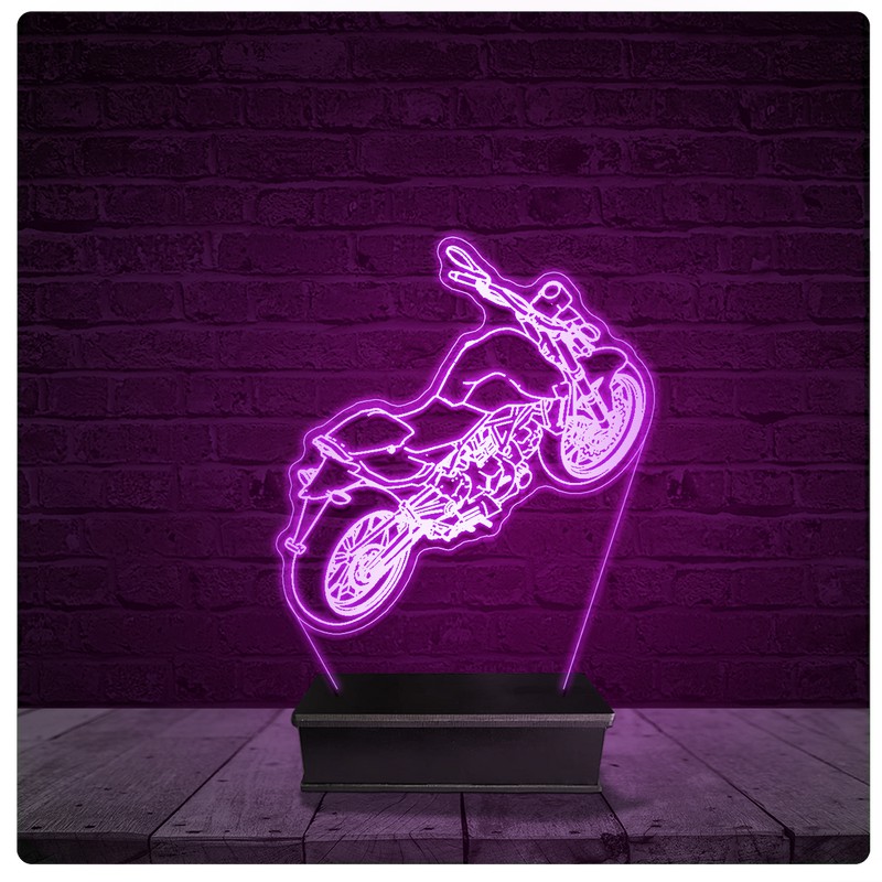 Luminária e Abajur Acrílico Led - Moto Custom 08