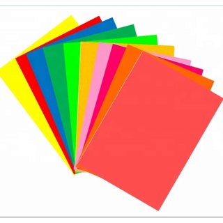 Papel Color Set Com 50 Folhas Tamanho A4 120g - Escolha A Cor Na Variação em Oferta na Shopee