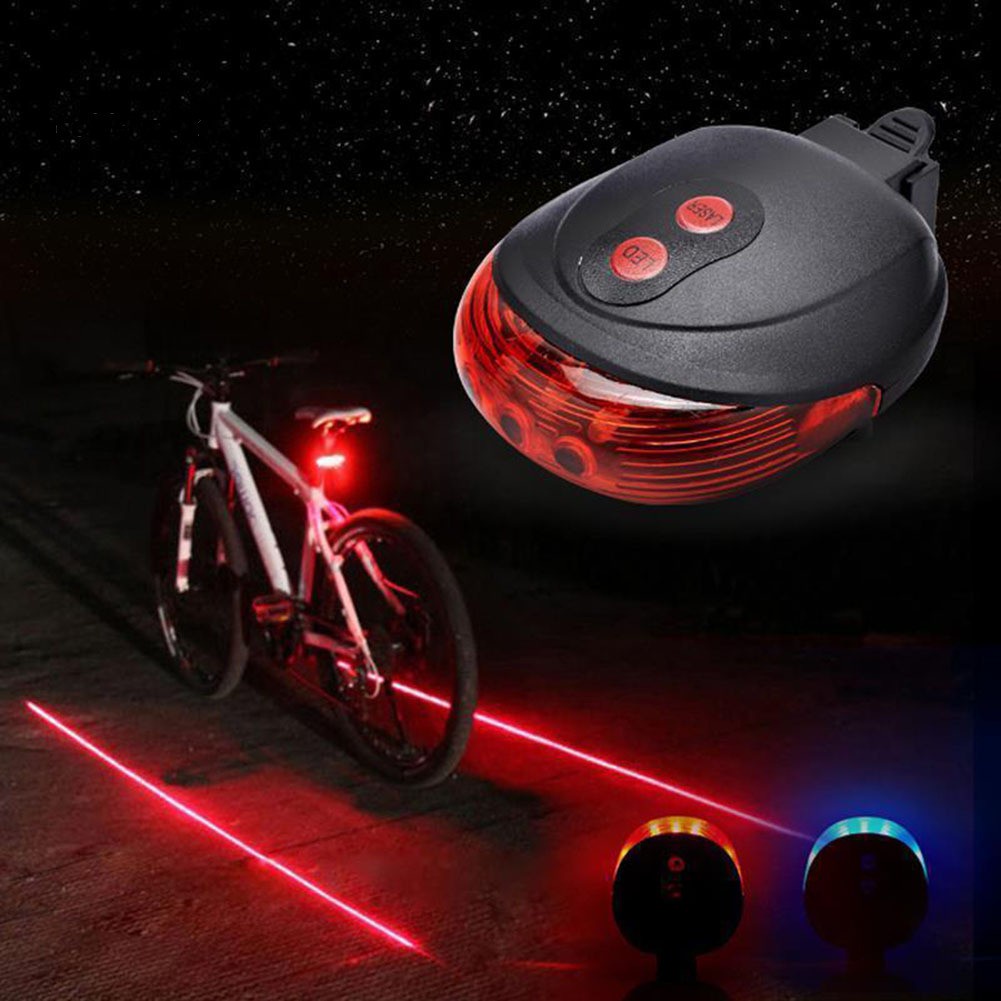 Farol Traseiro Para Bike Led 7 Variações Tail Light Laser Bicicleta Luz Traseiro Dianteiro