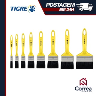 Pincel Trincha para Pintura Tigre 519 *UNIDADE* (Escolha o Tamanho) | Tigre