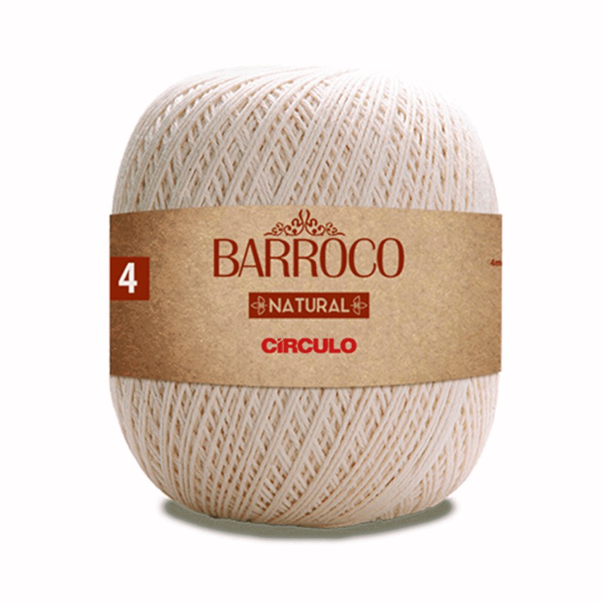 Barbante Barroco Natural nº4 700g Circulo