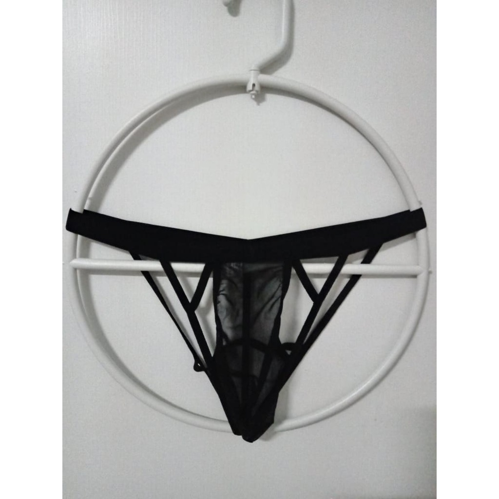 Cueca Jockstrap Fio Dental Masculina Erótica Preta - SexShop.