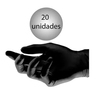 Luva black vinil preta churrasqueiro barbeiro tatuador cabeleireira esteticista