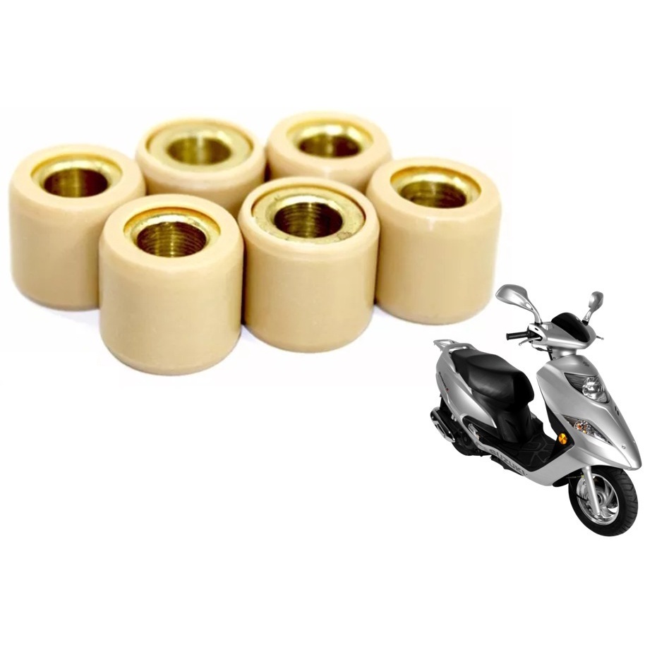 Kit 6 Roletes Embreagem Burgman 125i 2012 13 14 15 16 17 18 Ate 2019 Injetada em Oferta na Shopee