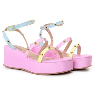 Sandália Anabella Promoção Confortável Feminino salto 7centimetros-PEROLA- em Oferta na Shopee