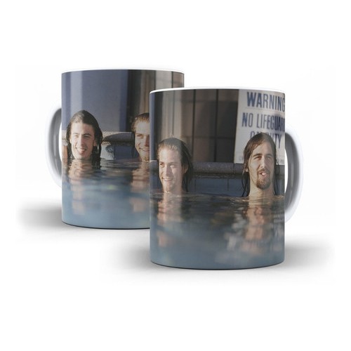 Caneca Branca de Cerâmica Nirvana Rock Kurt Cobain Cris Dave Mod 09