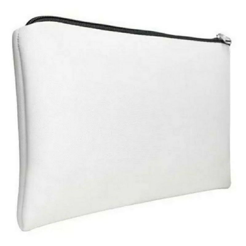 10 Necessaire em neoprene quadrada - estojo carteira 12x18cm lisa para sublimação