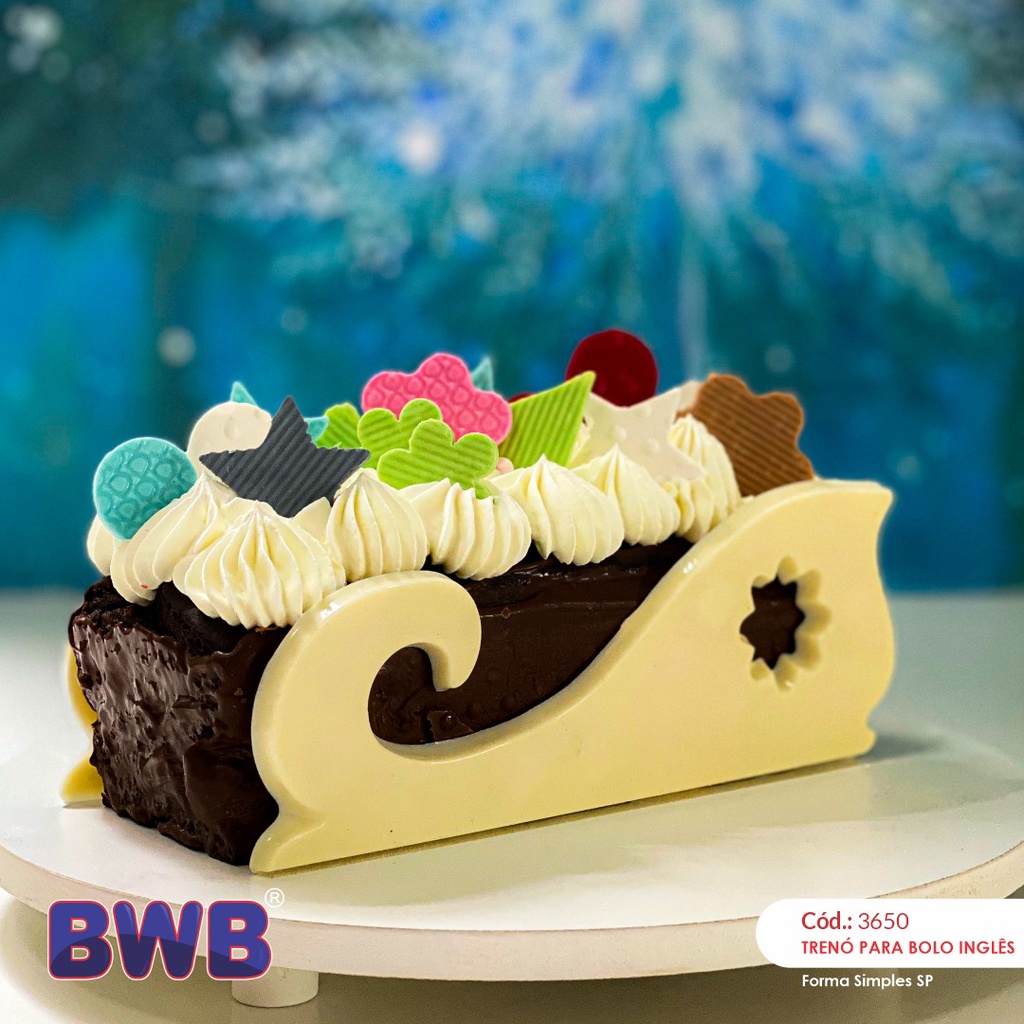 Forma BWB Simples Semiprofissional Trenó do Papai Noel Para Bombons de Chocolate E Confeitaria Natal - Home & Living