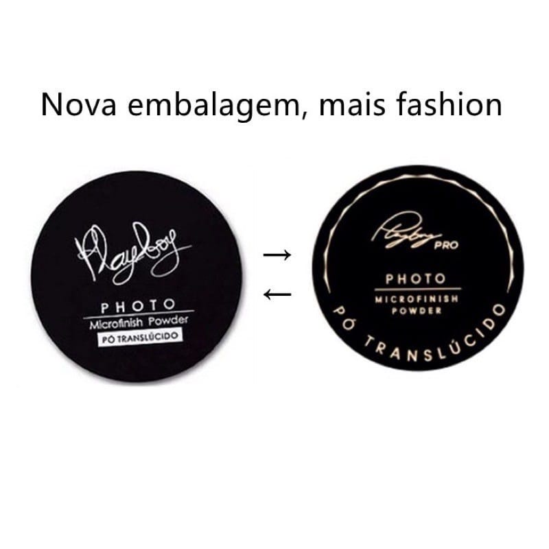 pó translúcido powder zart makeup pó de banana fixador Play boy PB1033 em Oferta na Shopee