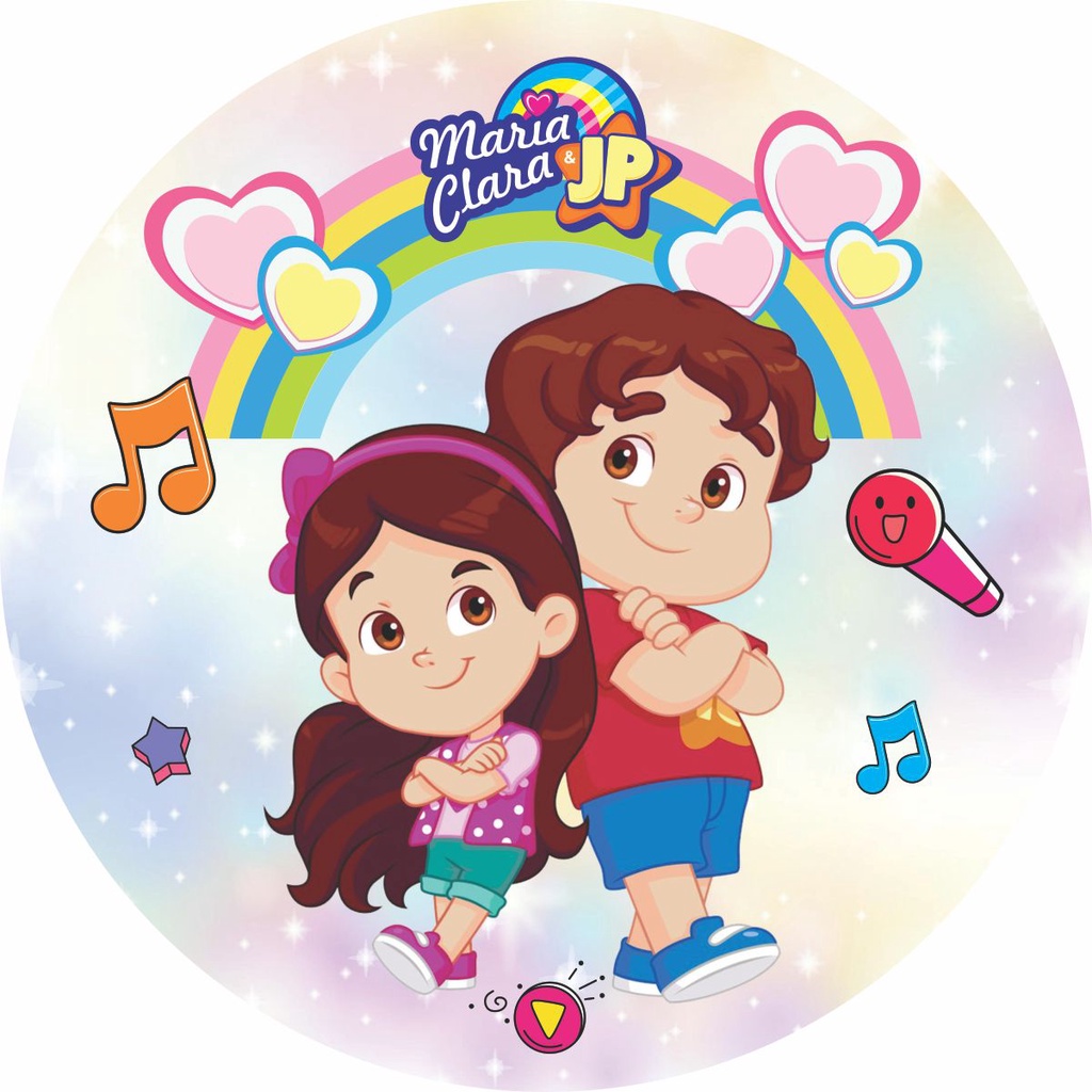 Painel Redondo Festa Maria Clara e JP Tecido Microfibra C/Elástico ...