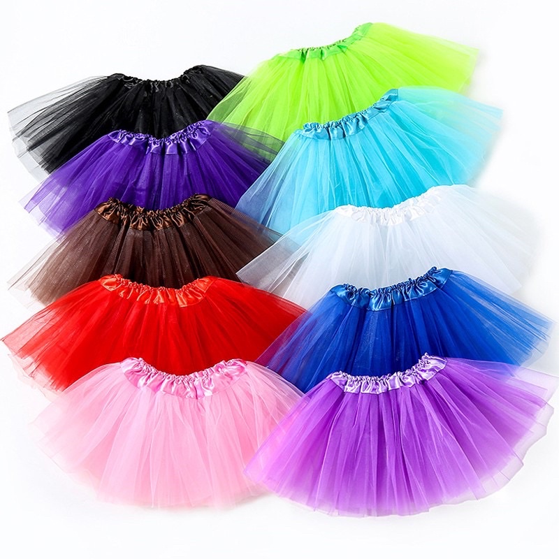 Saia De Tule Tutu Adulto Lisa Colorida Festa Carnaval 40 Cm em Oferta na Shopee
