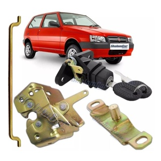 Kit Fechadura Cilindro Batente Porta Mala Uno Mille 1995 A 2004 em Oferta na Shopee