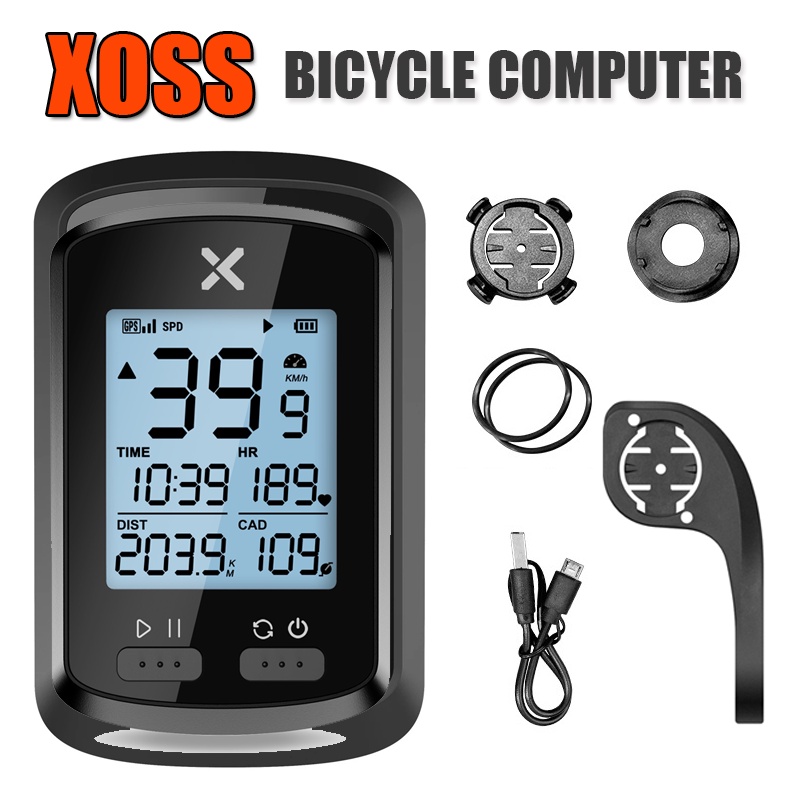 XOSS G + Computador De Bicicleta GPS Sem Fio Velocímetro À Prova D'água