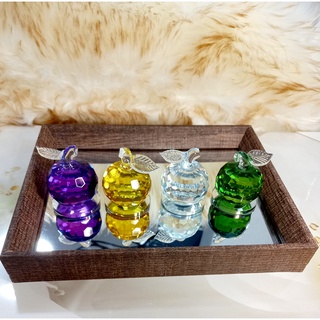 HYQ0544 Enfeite De Cristal Maça