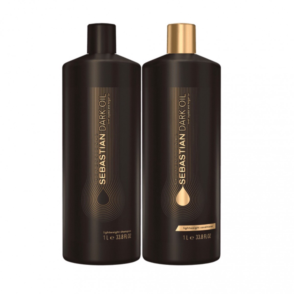 Kit Sebastian Prof Dark Oil Salon Duo Shampoo + Condicionador 1L Cada