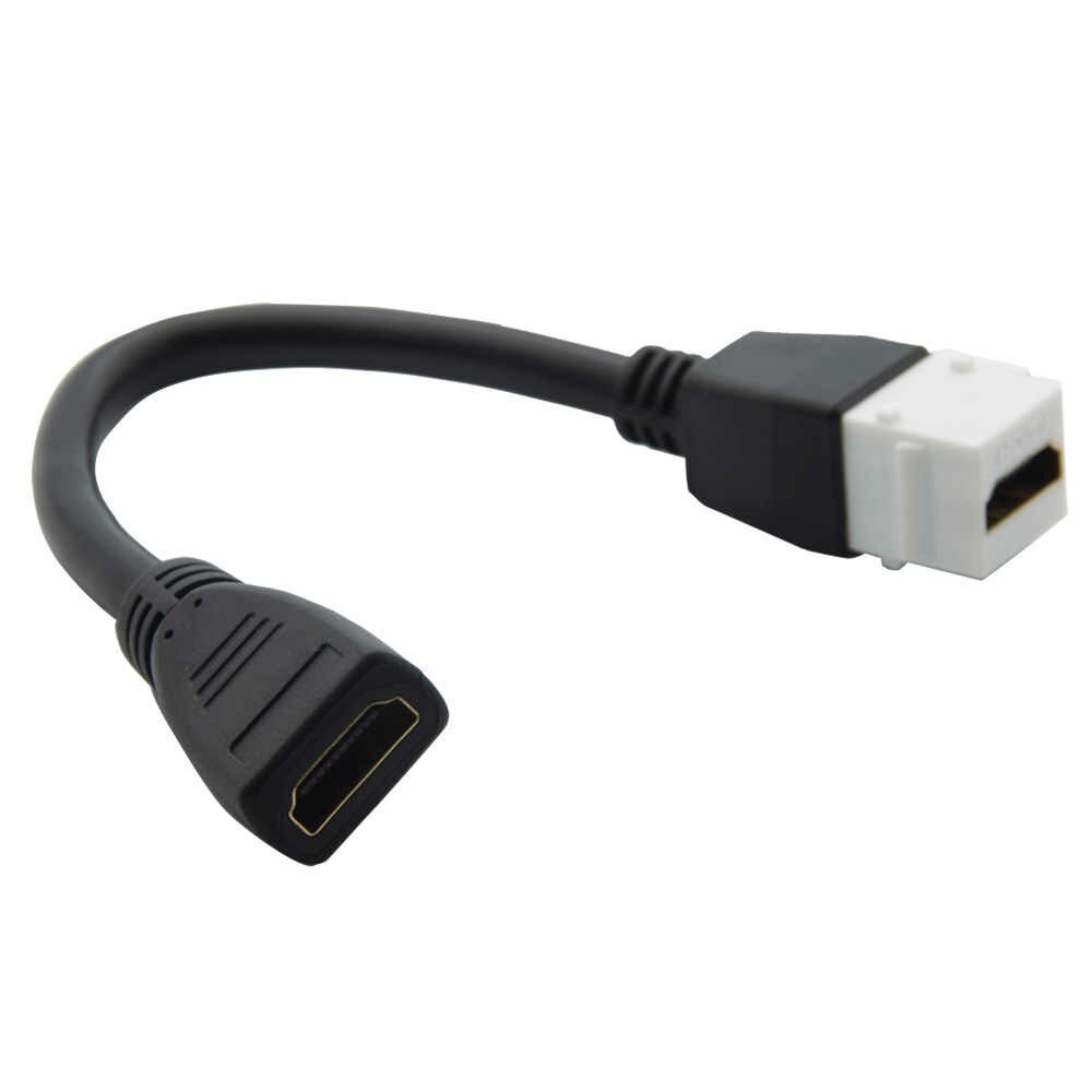 Adaptador HDMI Fêmea x Fêmea padrão Keystone com rabicho 02 unidades