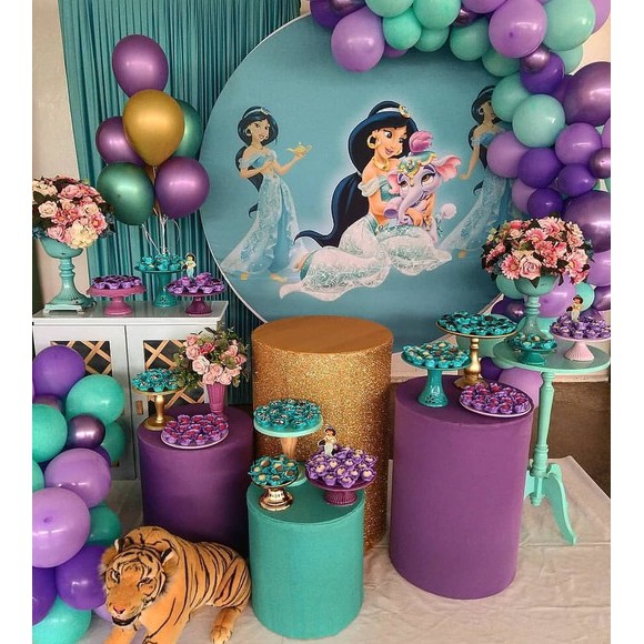 Kit Arco Desconstruído Balões Festa de Aniversario Infantil Jasmine Bexigas em Oferta na Shopee