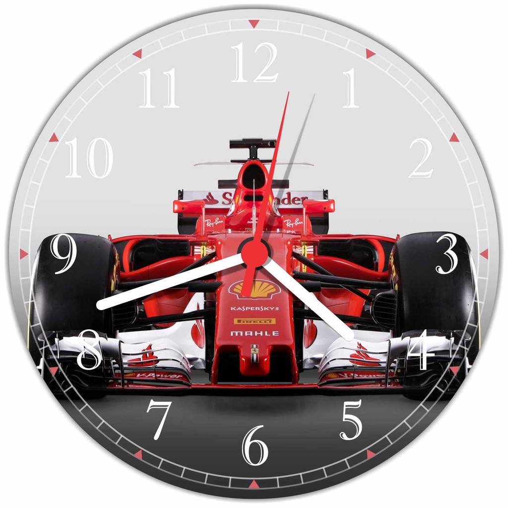 Relógio De Parede Ferrari Carros Fórmula 1 Salas Quartz Tamanho 40 Cm R01
