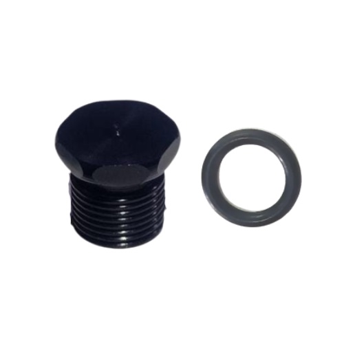 Tampão Alumínio Billet STK RACE PARTS C/ Anel Oring Rosca Gás Npt 3/8