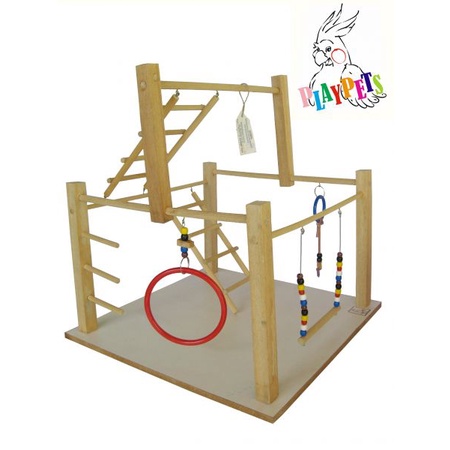 Playground parquinho Grande natural para calopsitas, agapornis, periquitos