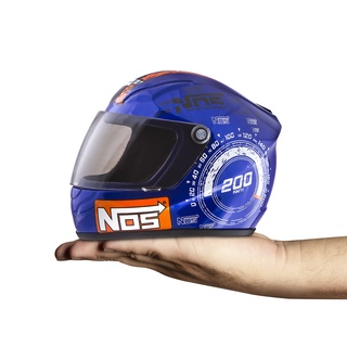 Mini Capacete Enfeite Decorativo Pro Tork Nós Top Speed Azul