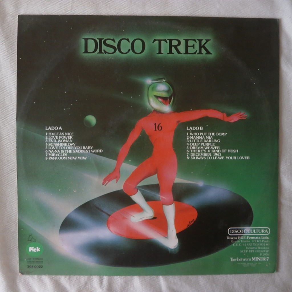 Lp 16 Disco Trek 1976, Disco Vinil Coletânea Internacional