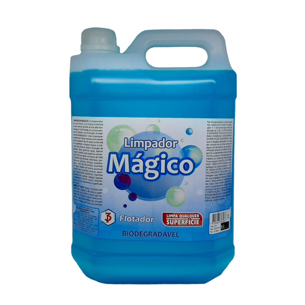 Limpador Mágico 3 Poderes 5LTS - Flotador Multiuso Biodegradável