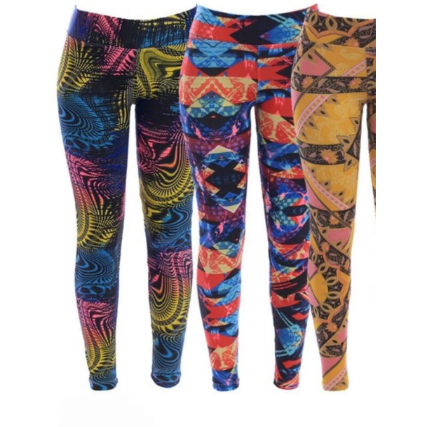 Calça Legging Fitness Feminina Estampa Étnica