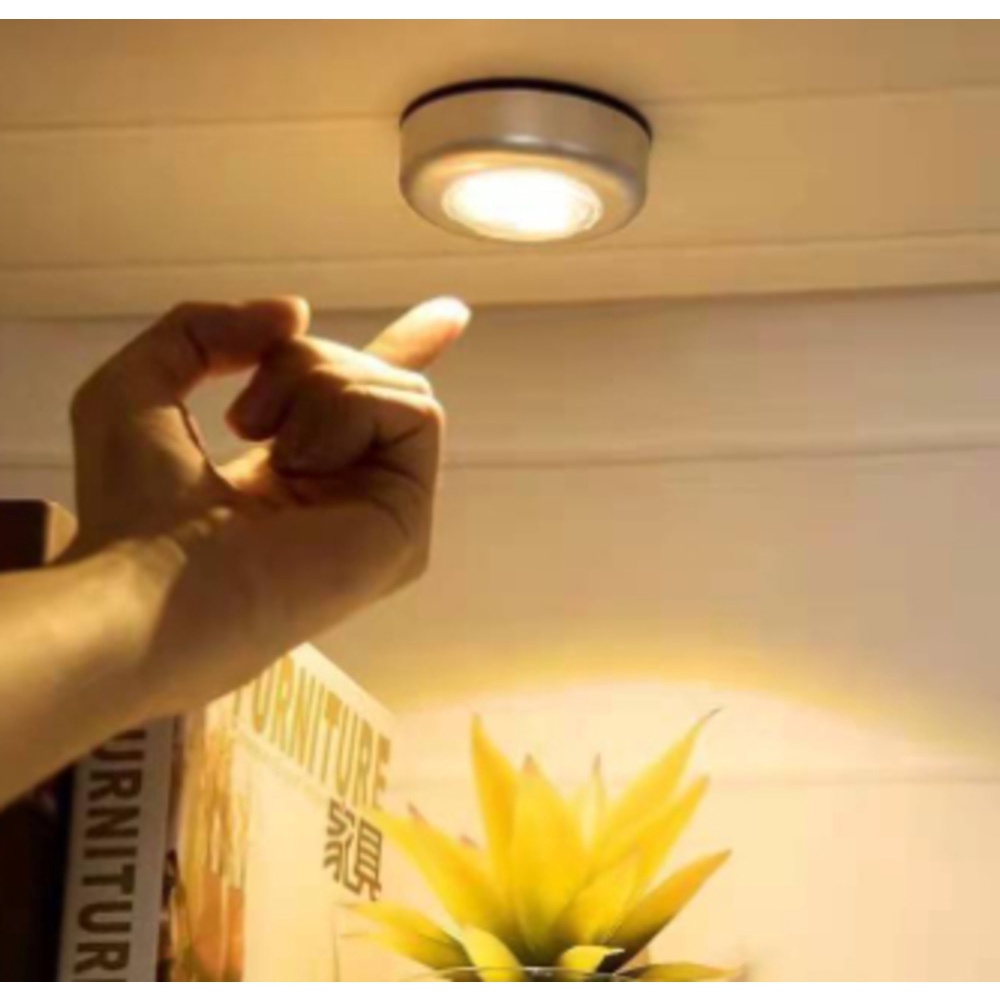 Lâmpada Adesiva De Emergência Com 3 LEDs Lampada Pequena Para Corredor/Parede/Armário /estúdio