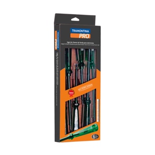 Jogo de Chaves de Fenda para Eletrcista 6 Peças - Tramontina PRO em Oferta na Shopee
