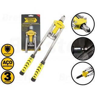 Alicate Rebitador Profissional Tipo Alavanca 17 Polegadas Fertak Tools em Oferta na Shopee