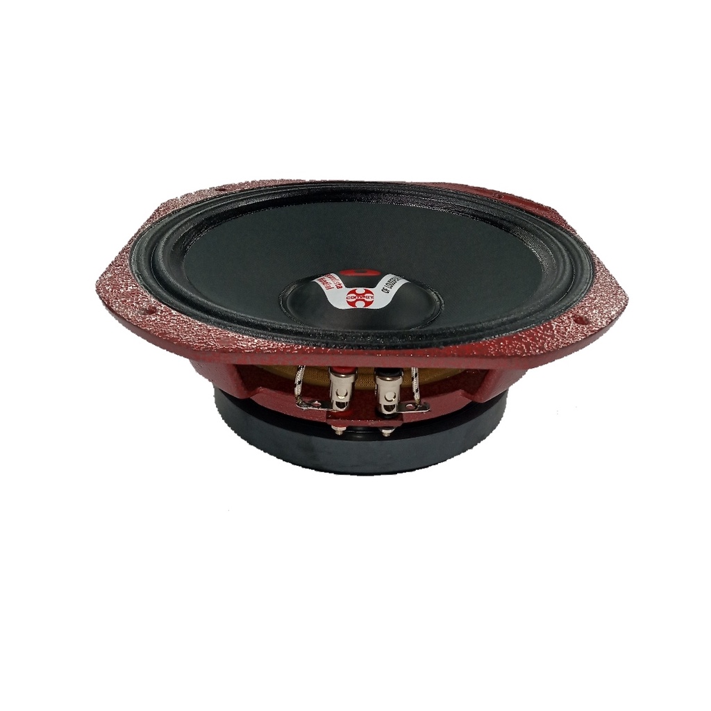 Alto Falante Automotivo Vermelho Alumínio Palco Woofer Compet 10 Polegadas 4-8 ohms 500w Rms Cone Tecido V6