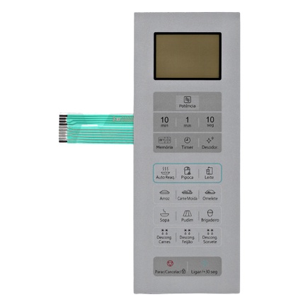 MEMBRANA TECLADO PARA MICROONDAS PANASONIC NNST 354W NNST 364W NNST 375M