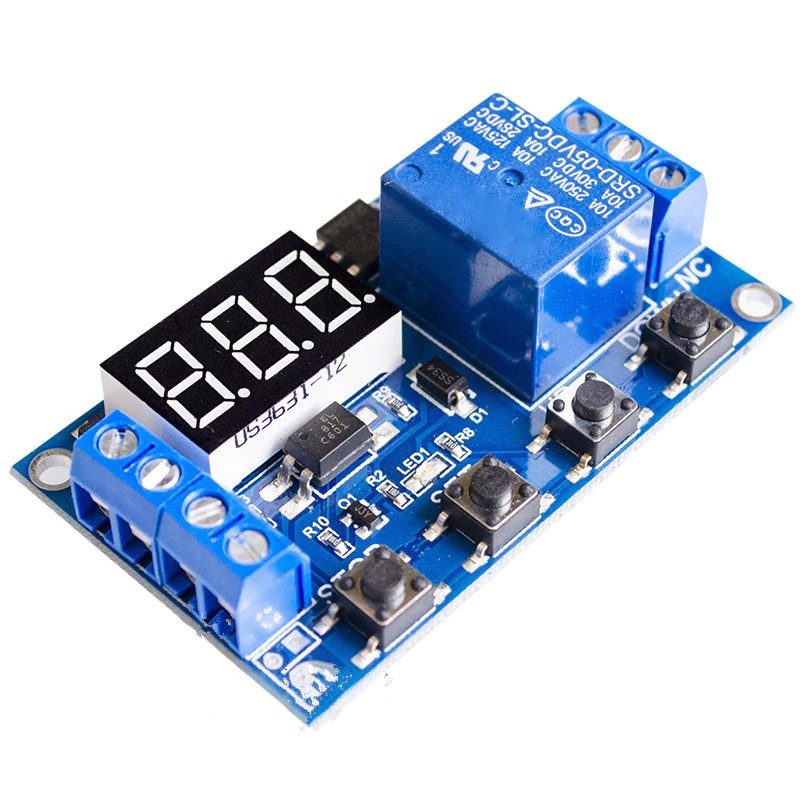 Relé Temporizador Trigger Botão Sensor Atraso Ciclo Usb Display