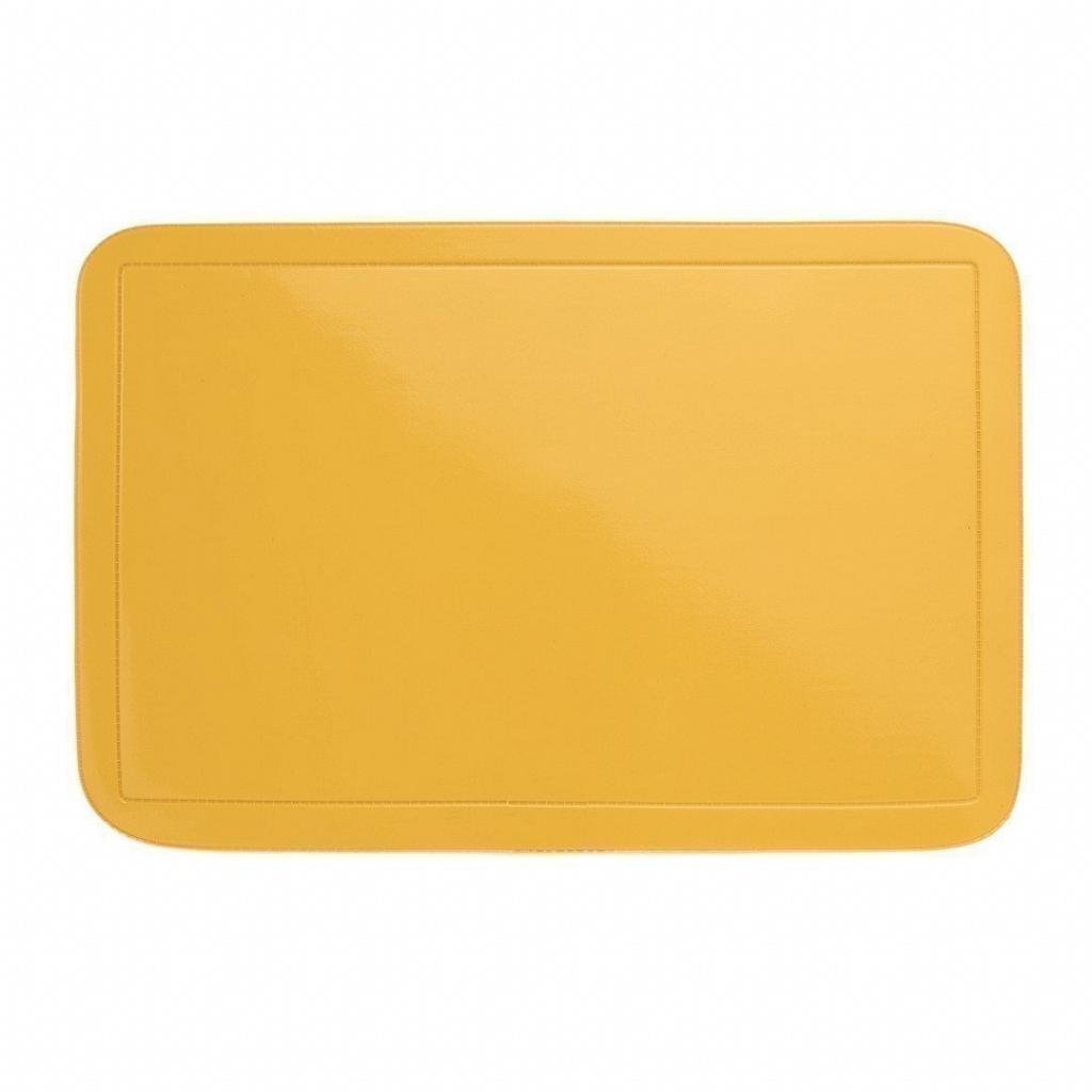 Jogo Lugar Americano Pvc Color Retangular Verao Amarelo Yellow Avulso Copa e Cia 29 x 44cm PVC