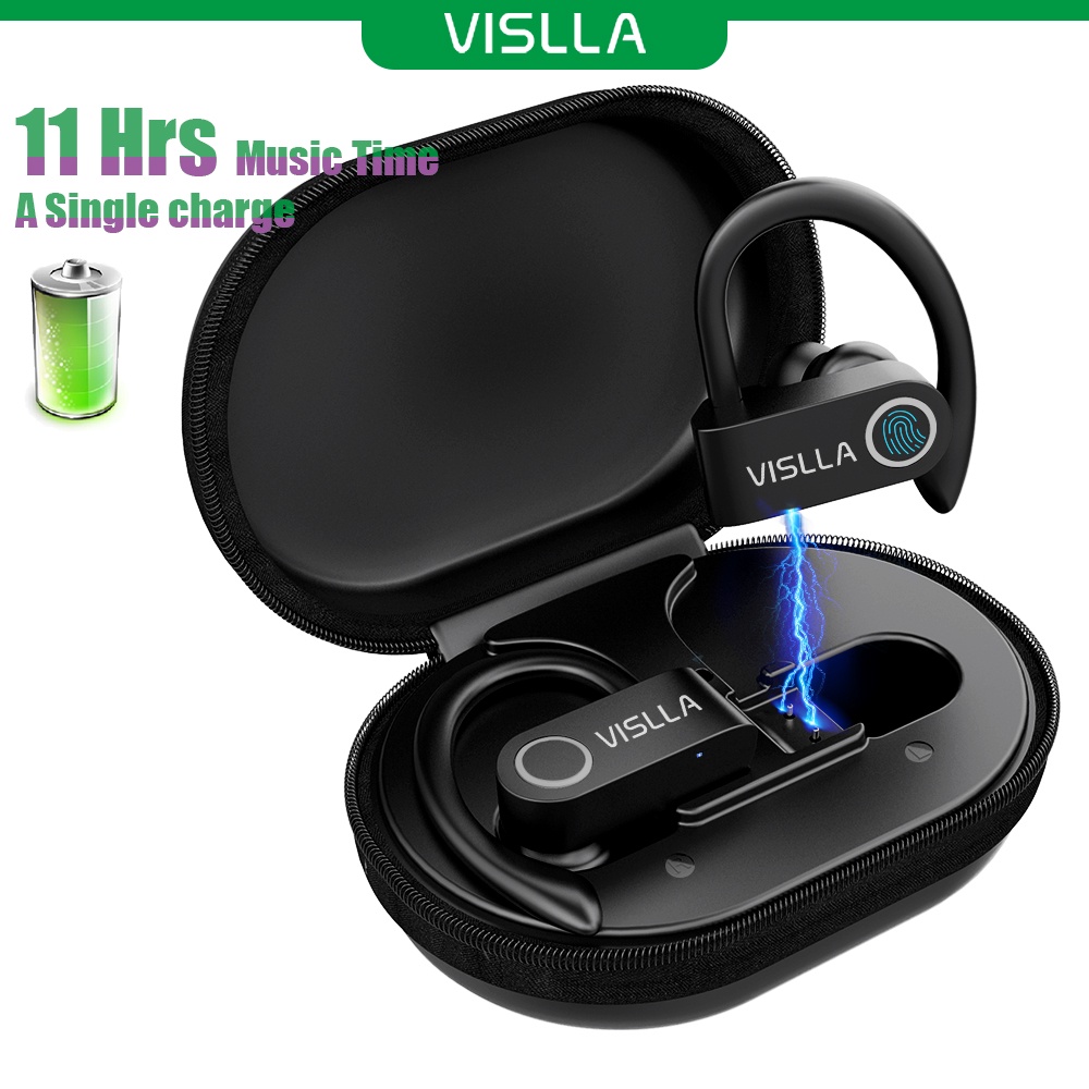 Fone De Ouvido Bluetooth Sem Fio VISLLA A9 PRO TWS 11 Hours Playtime Fone estéreo baixo à prova d'água