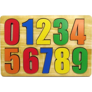 Brinquedo Pedagógico Educativo Quebra Cabeça Encaixe Numeral Madeira Mdf