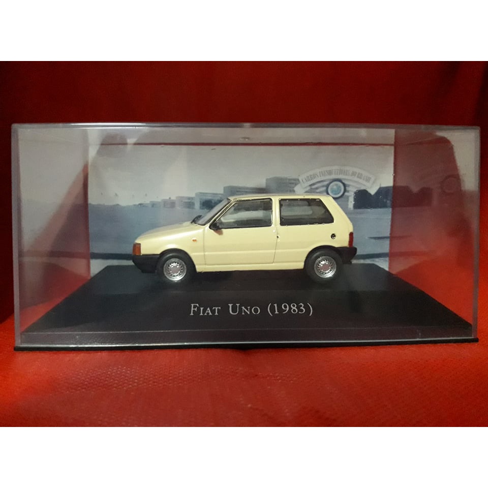 Miniatura Carros Inesquecíveis Fiat Uno - 1983 - 1/43