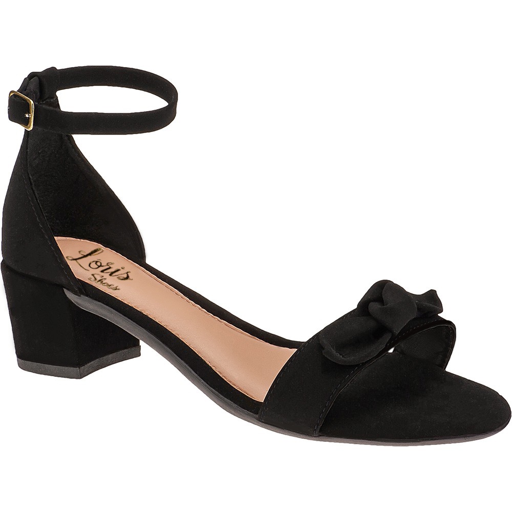 Sandalia Feminina Com Laço Nó Saltinho Quadrado Festa 203-032 em Oferta na Shopee