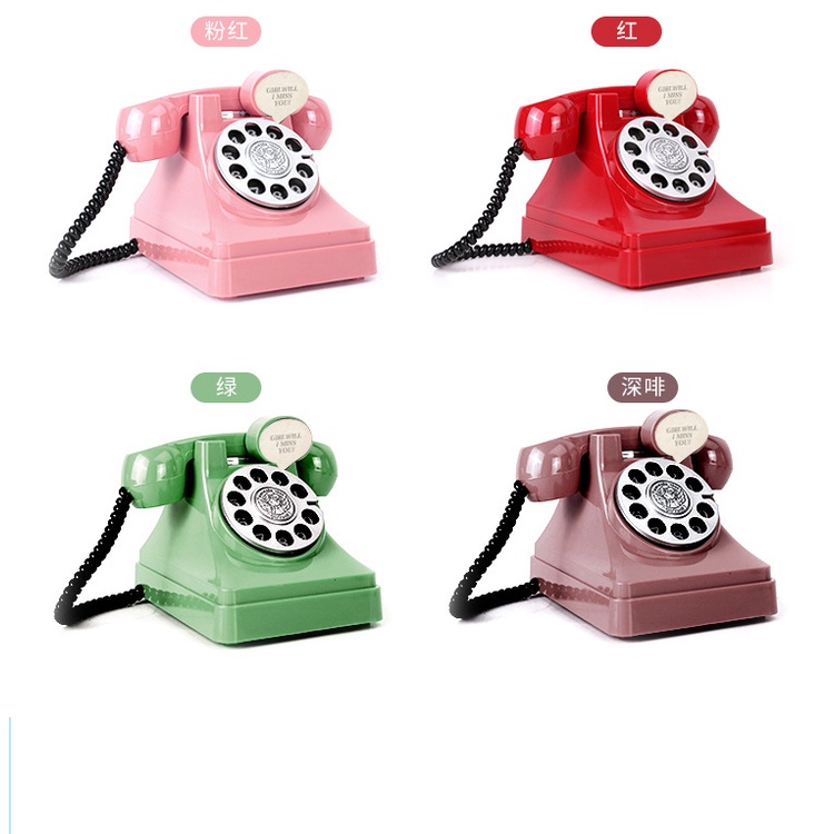 Cofrinho De Telefone Retrô Criativo Vários Estilos/Brinquedo Infantil Decoração Artesanal em Oferta na Shopee