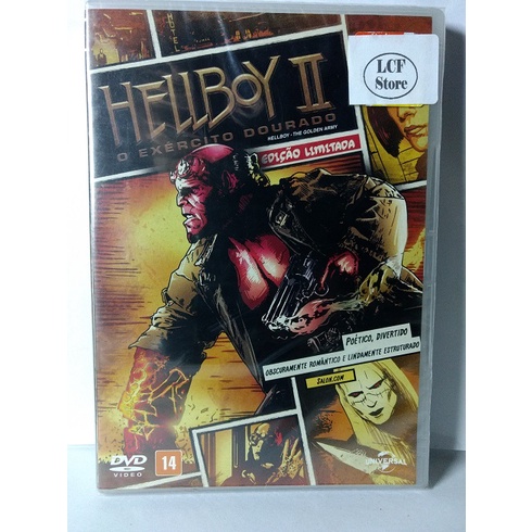 DVD Hellboy 2 - O Exército Dourado - Novo / Original / Lacrado - Ed. Limitada