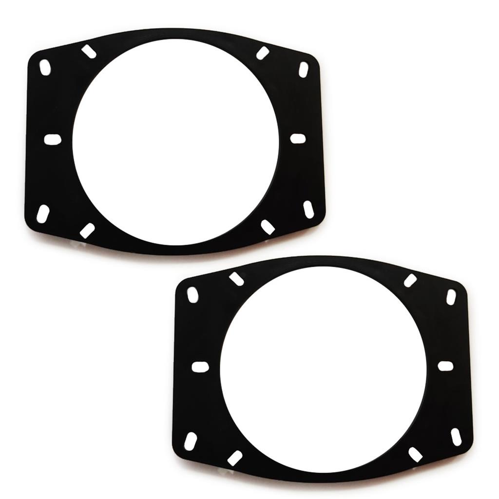 Par Moldura Falante 4 Polegadas Adaptavel 4x6 Gol Quadrado - Spare Parts and Accessories for Vehicles