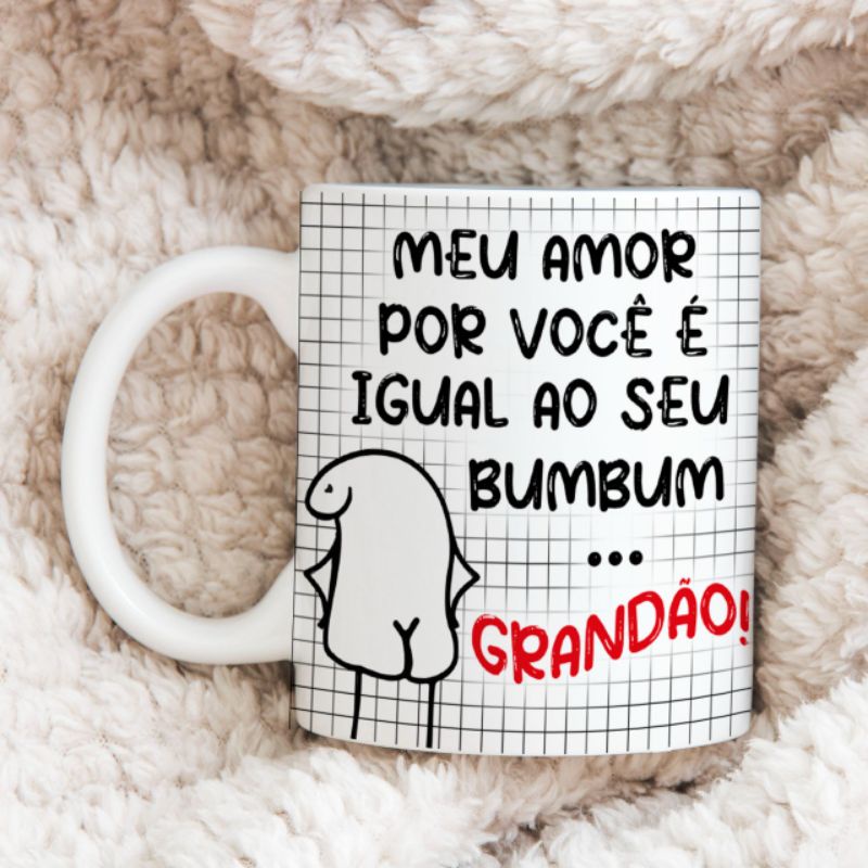 Caneca flork com frases engraçadas Meu amor por você.... dia dos namorados  | Shopee Brasil